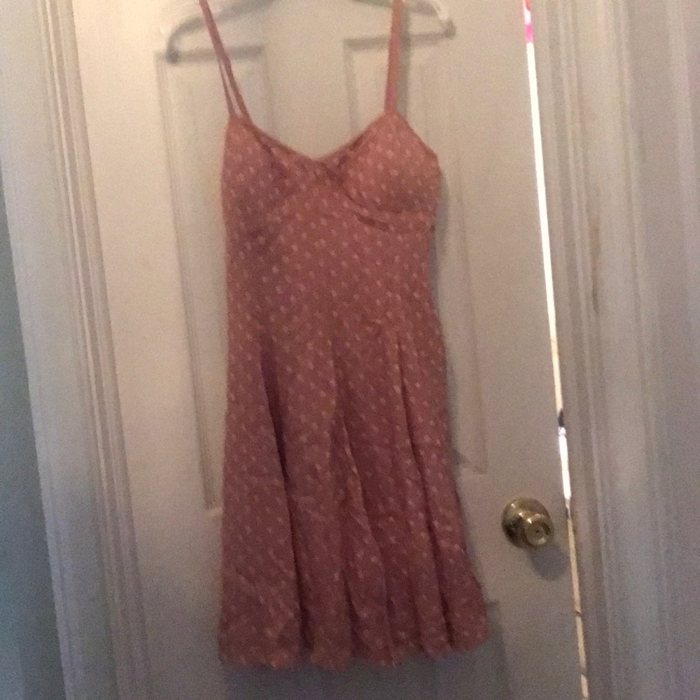 Pink and white polka dot dress, worn once.